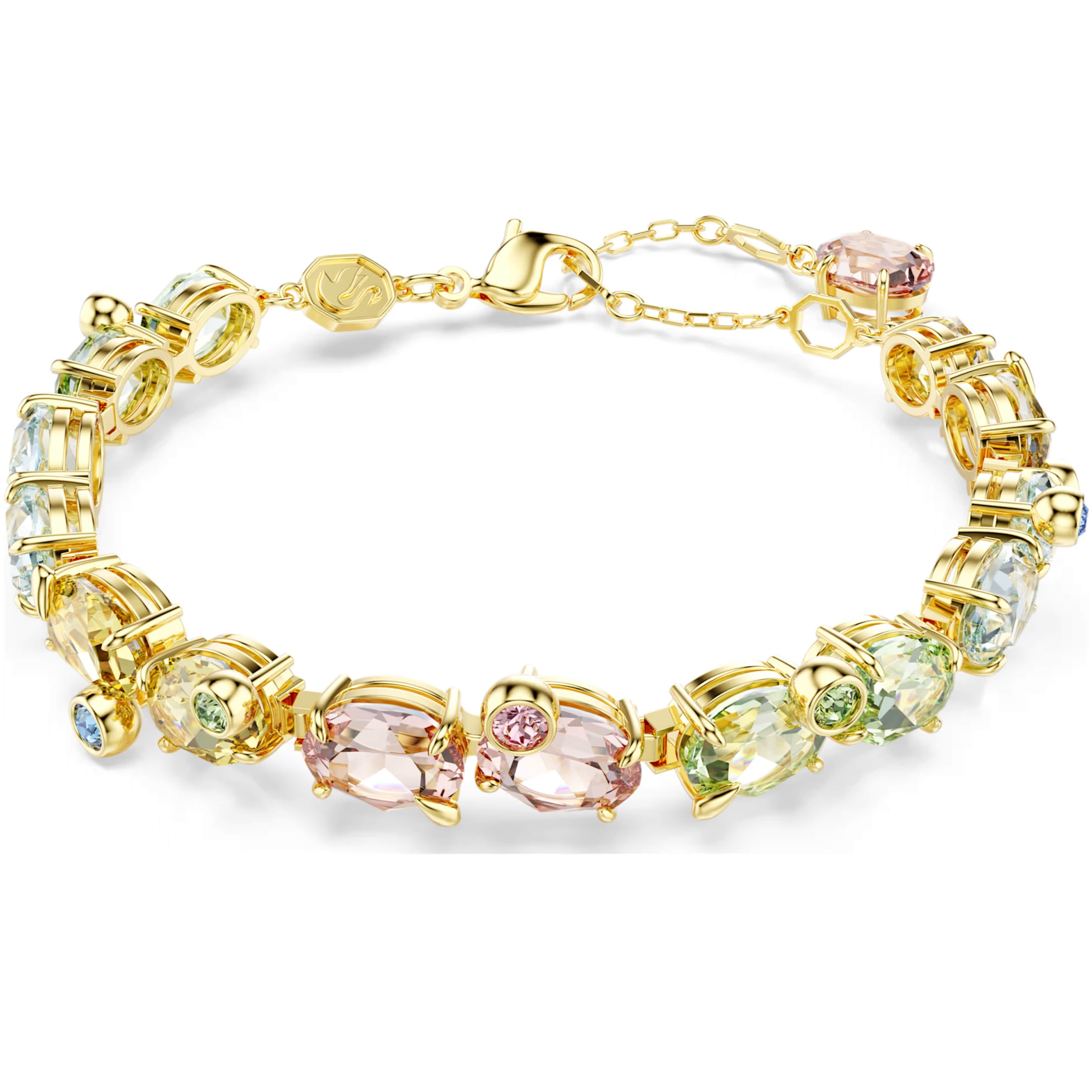 Lắc tay Swarovski Gema Bracelet Mixed Cuts Multicolored Gold-tone Plated 5705808 6