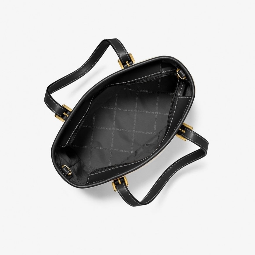 Túi đeo chéo Michael Kors Mini tout-bag Jet Set Travel from the canvas Black 5