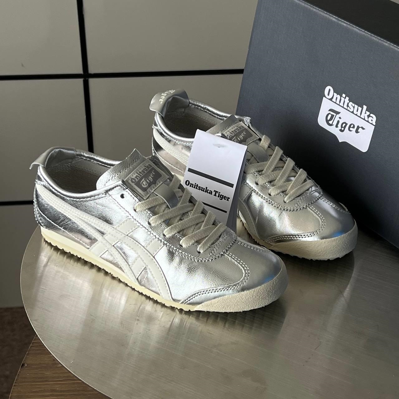 Giày thể thao Onitsuka Tiger Mexico 66 Unisex Shoes Silver Off White 1183B566-021 1