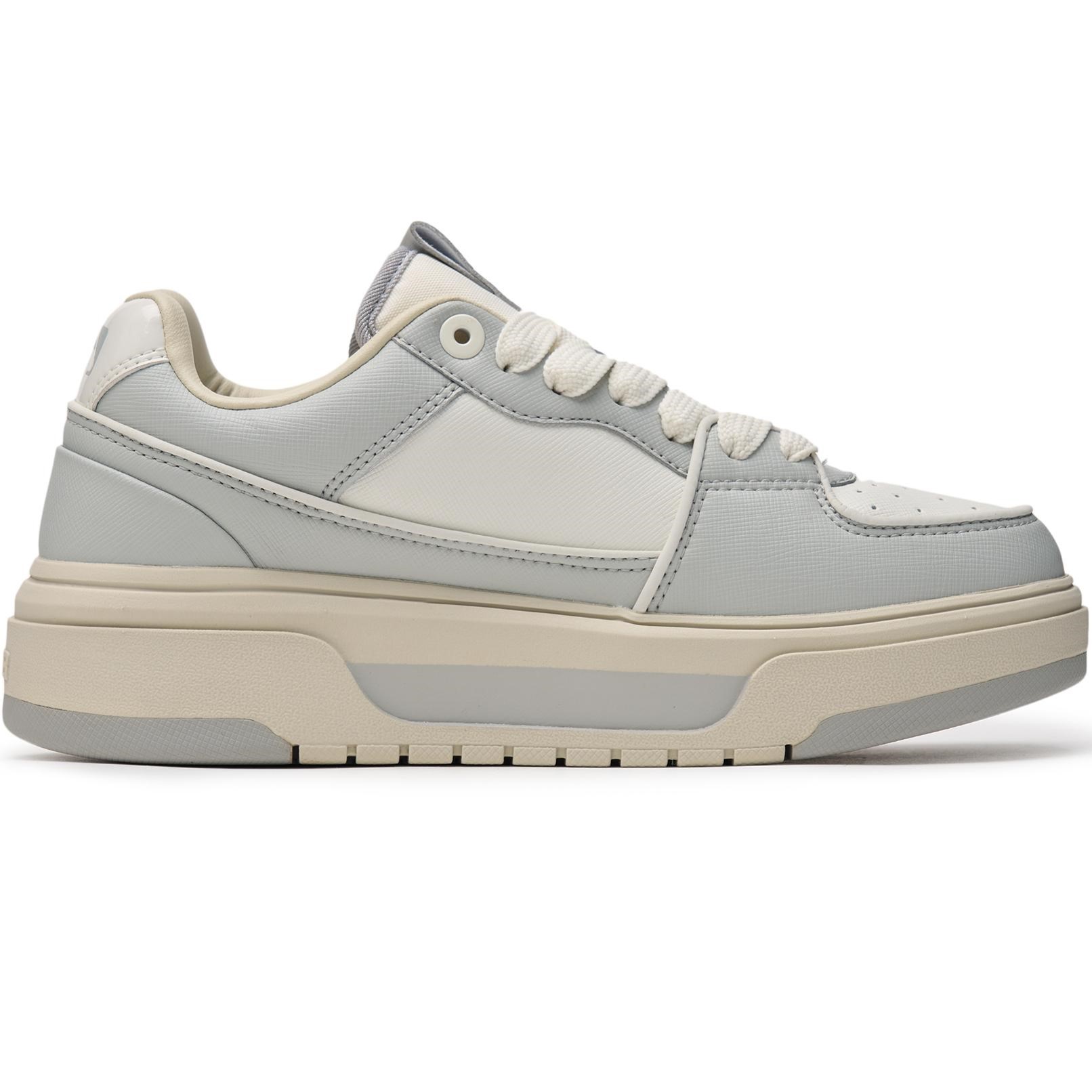 Giày unisex MLB Korea Chunky Liner SL Saffiano New York Yankees Grey 3ASXCLS4N-50GRS 2