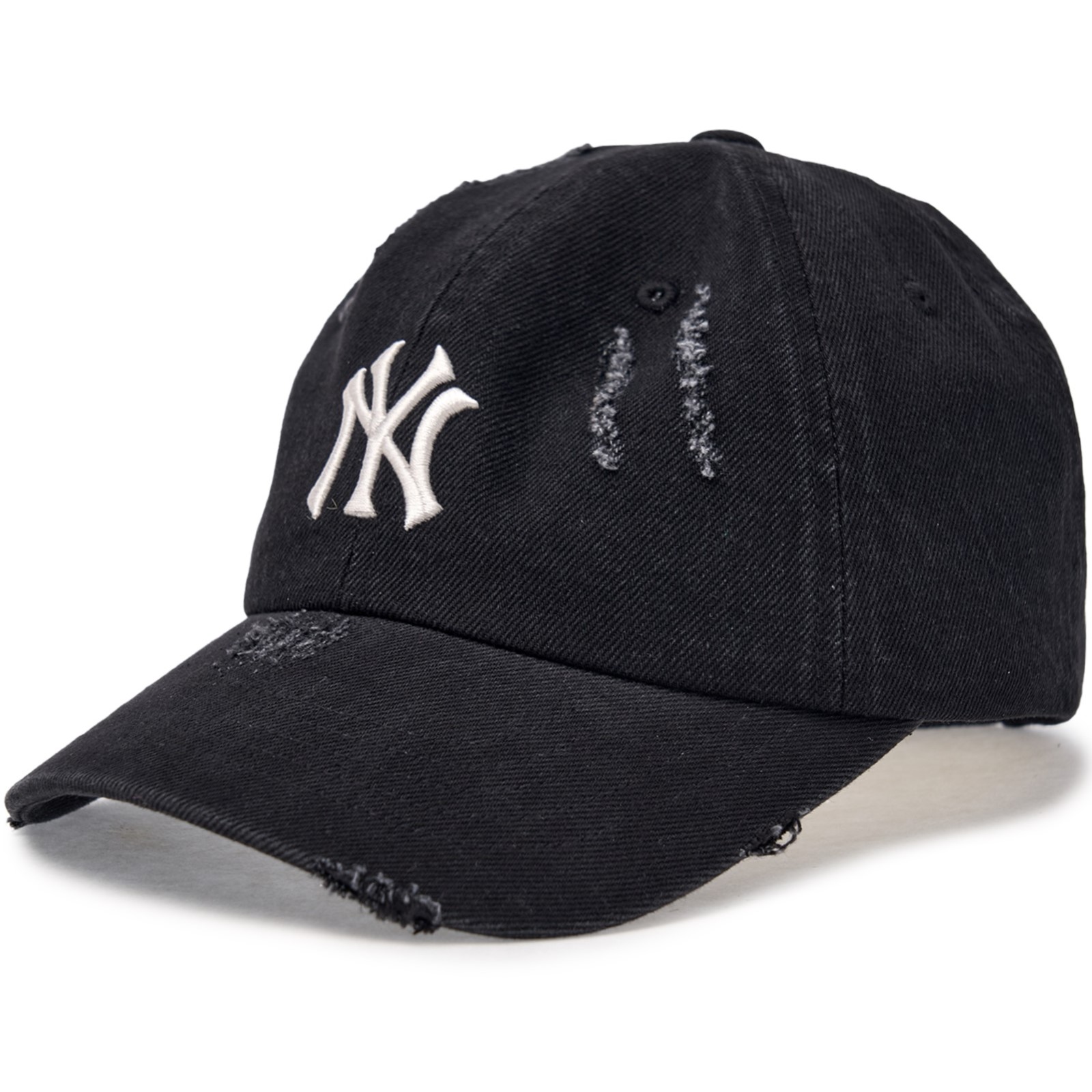 Nón lưỡi trai MLB Damaged Washed Denim Unstructured Ball Cap New York Yankees 3ACPVD34N-50BKS 1
