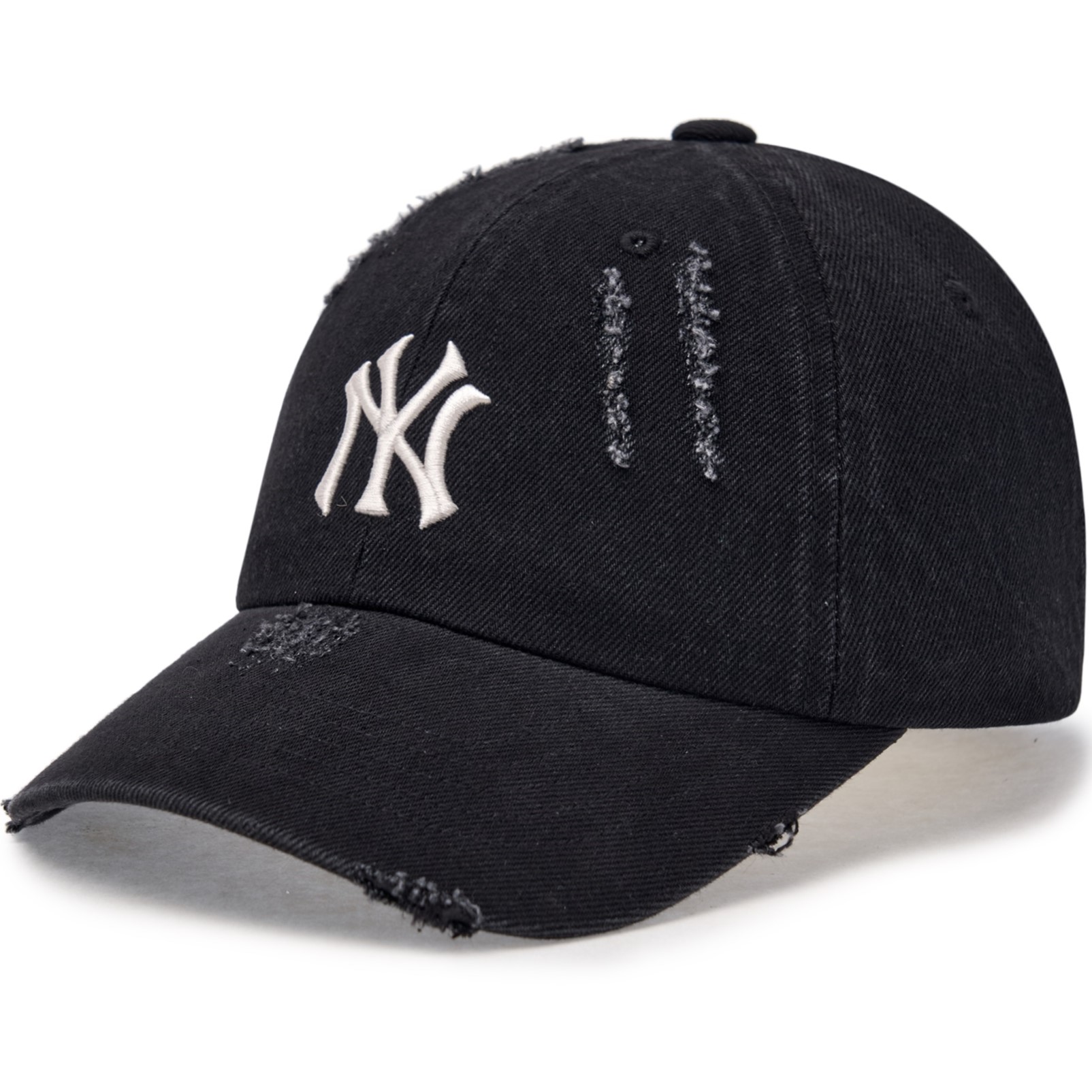 Nón lưỡi trai MLB Damaged Washed Denim Unstructured Ball Cap New York Yankees 3ACPVD34N-50BKS 5