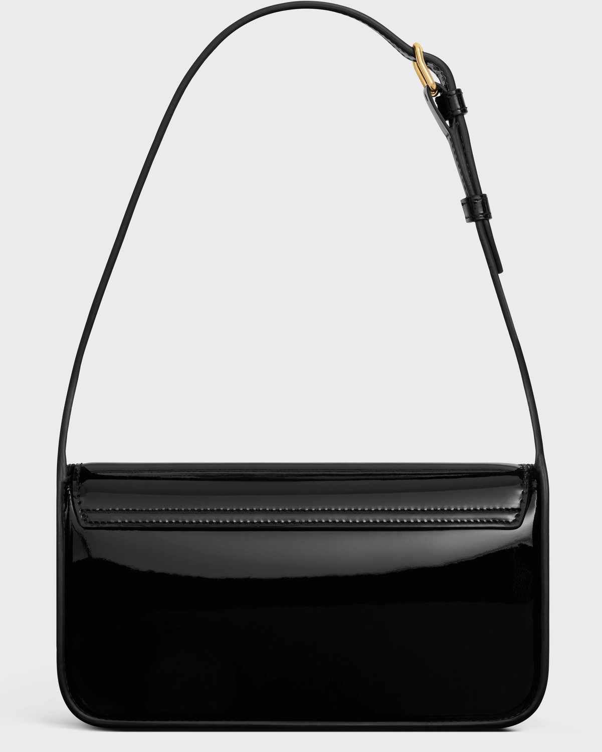 Túi kẹp nách Celine Shoulder Bag Terence In Patent Calfskin Black 2