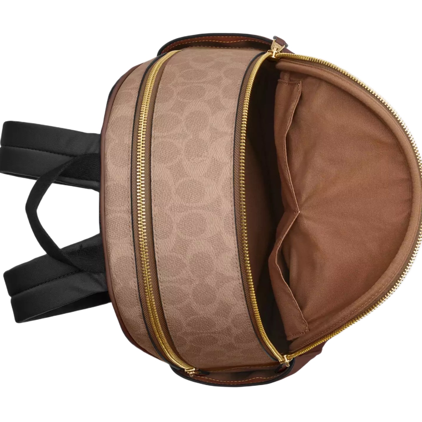 Ba lô Coach Court Backpack In Signature Canvas Tan Brown CZ176 6