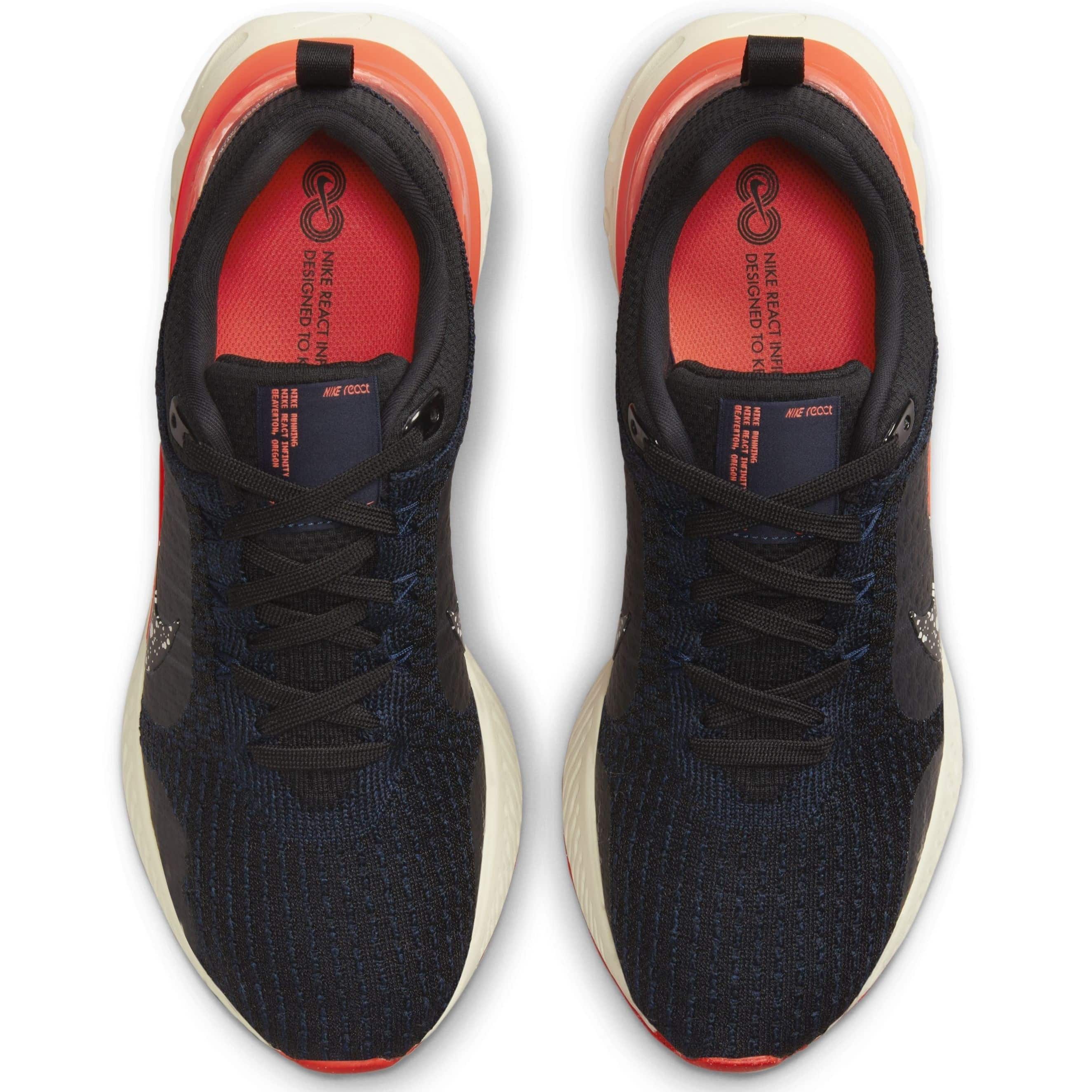 GIÀY THỂ THAO NIKE NAM REACT INFINITY 3 BLACK OBSIDIAN BRIGHT CRIMSON MENS ROAD RUNNING SHOES DZ3014-002 2