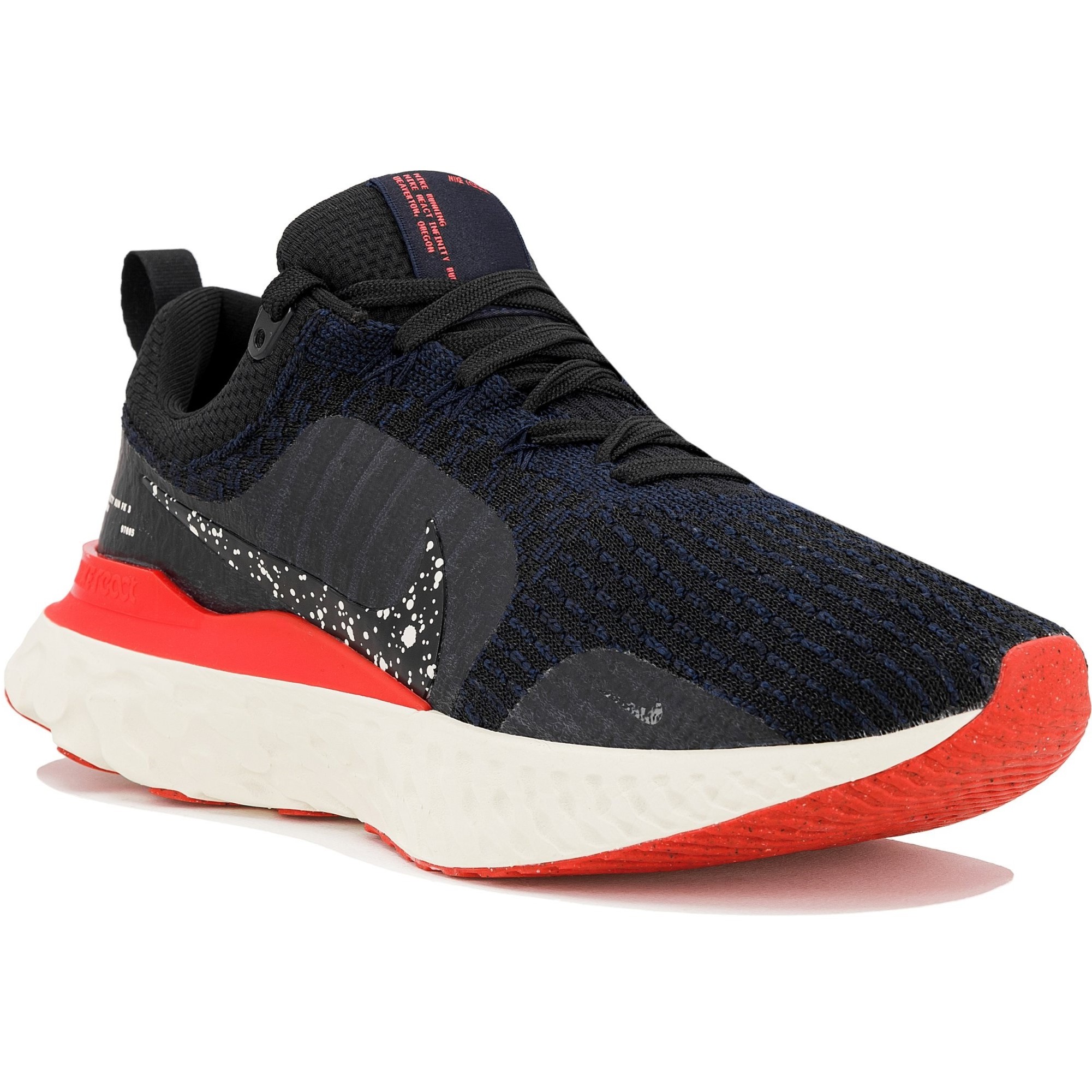GIÀY THỂ THAO NIKE NAM REACT INFINITY 3 BLACK OBSIDIAN BRIGHT CRIMSON MENS ROAD RUNNING SHOES DZ3014-002 8