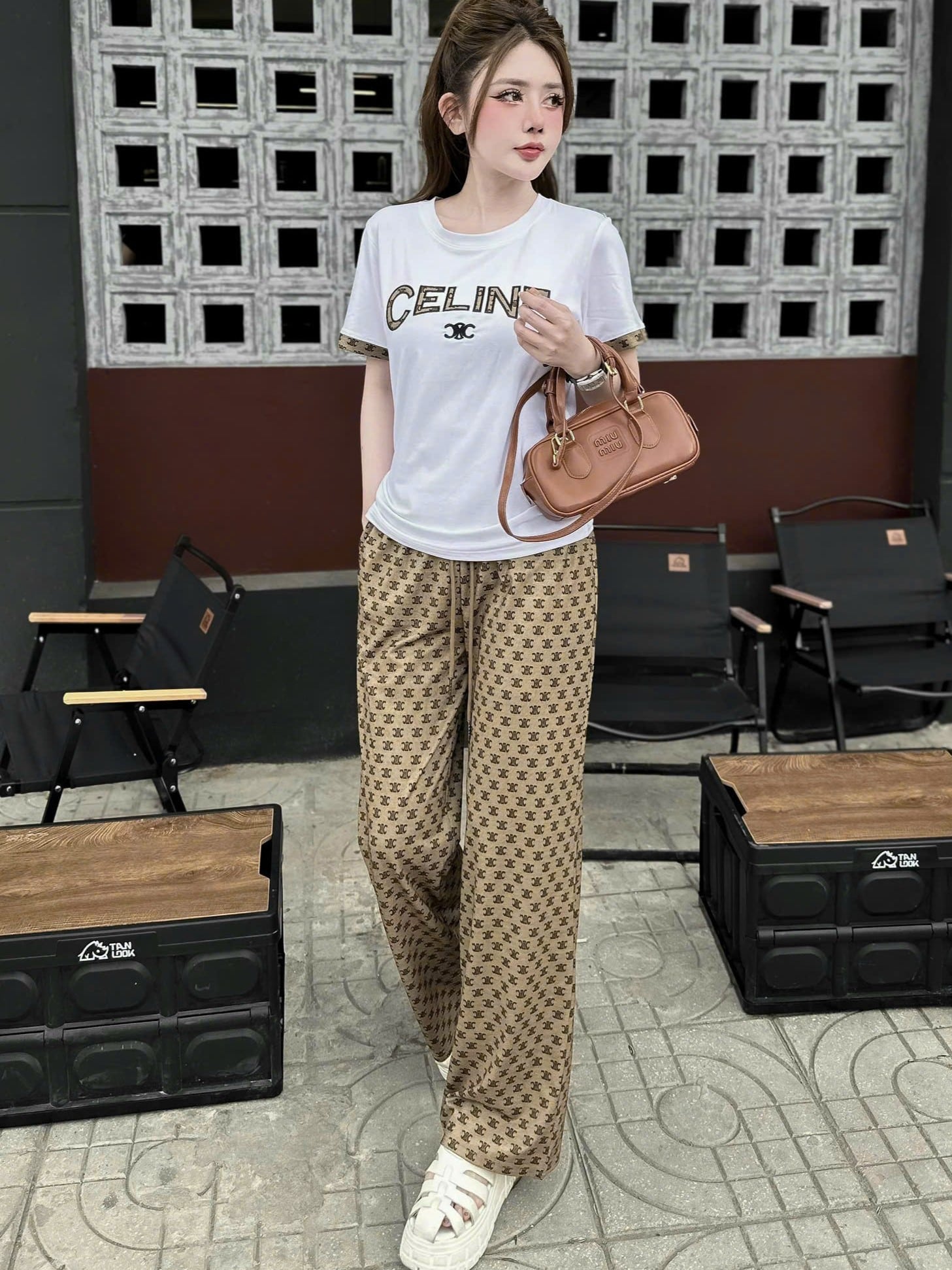 Combo bộ nữ áo thun quần dài Celine 1