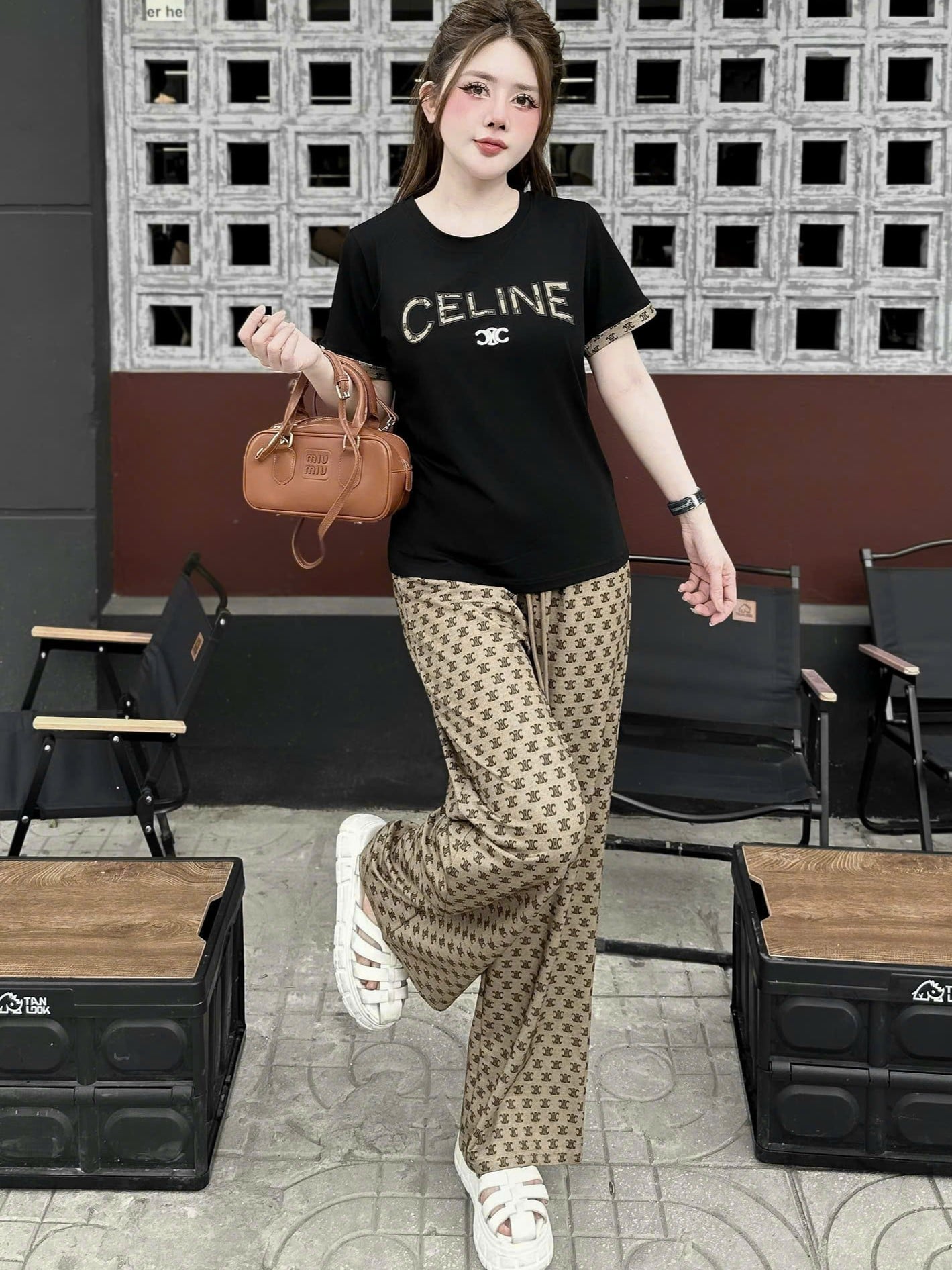 Combo bộ nữ áo thun quần dài Celine 3
