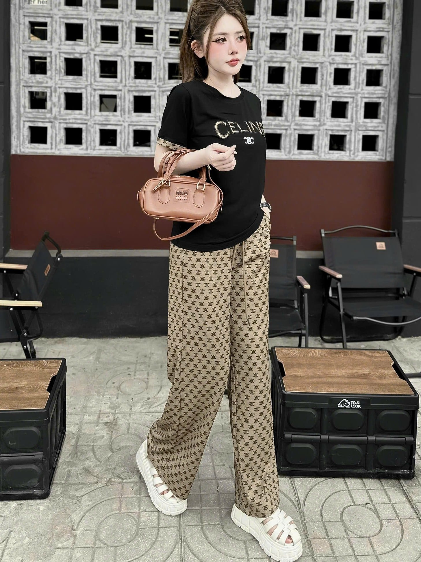 Combo bộ nữ áo thun quần dài Celine 4