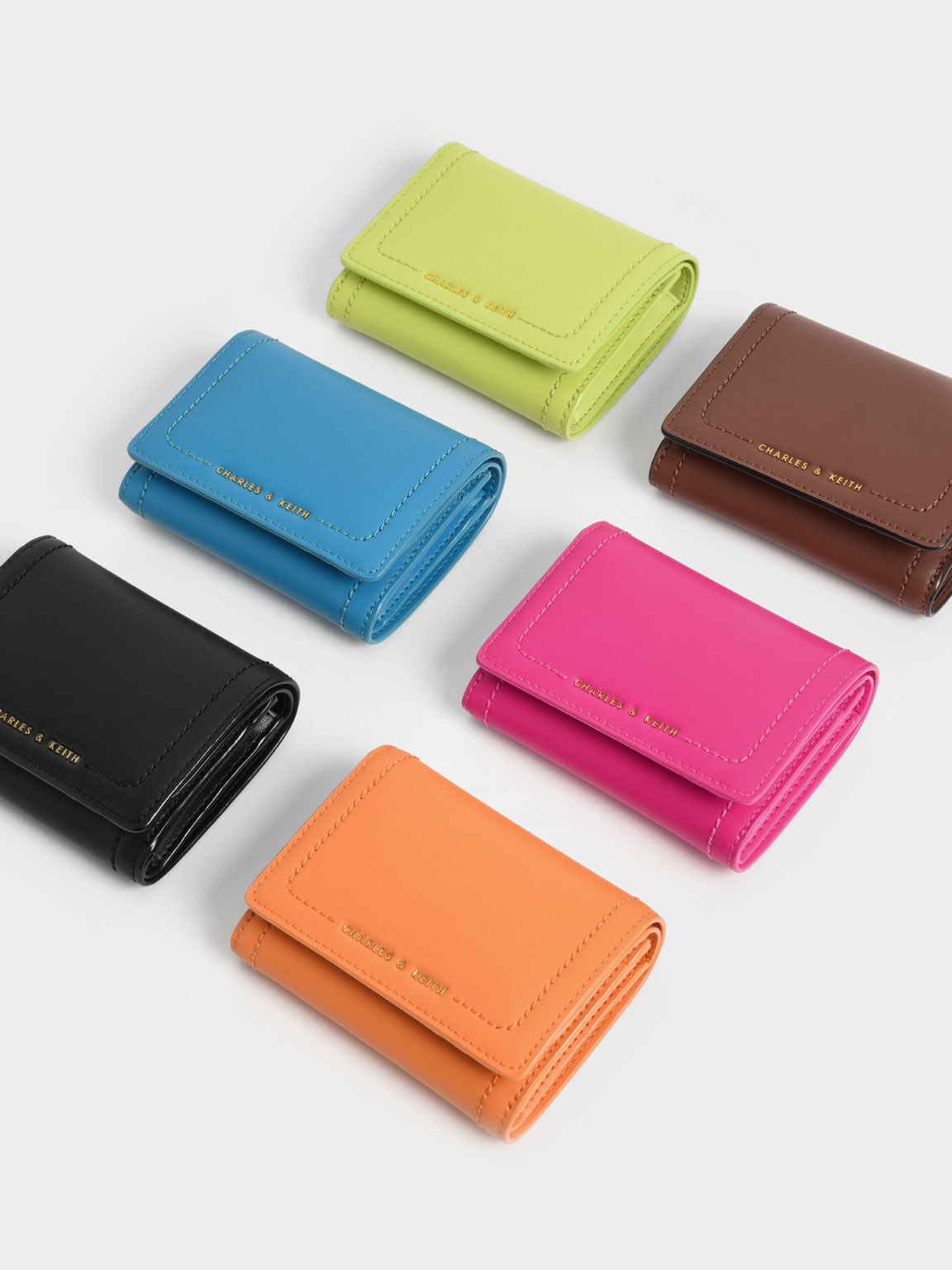 VÍ NỮ CHARLES KEITH SONNET SNAP BUTTON SMALL WALLET 3