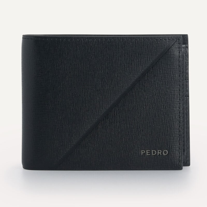 VÍ PEDRO TEXTURED LEATHER BI-FOLD WALLET WITH INSERT 2