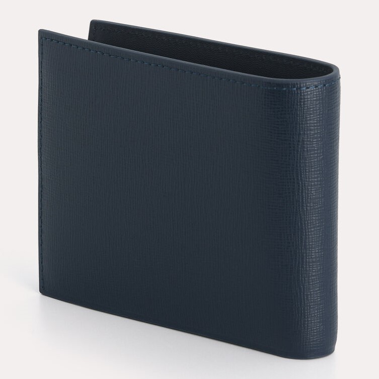 VÍ PEDRO TEXTURED LEATHER BI-FOLD WALLET WITH INSERT 5