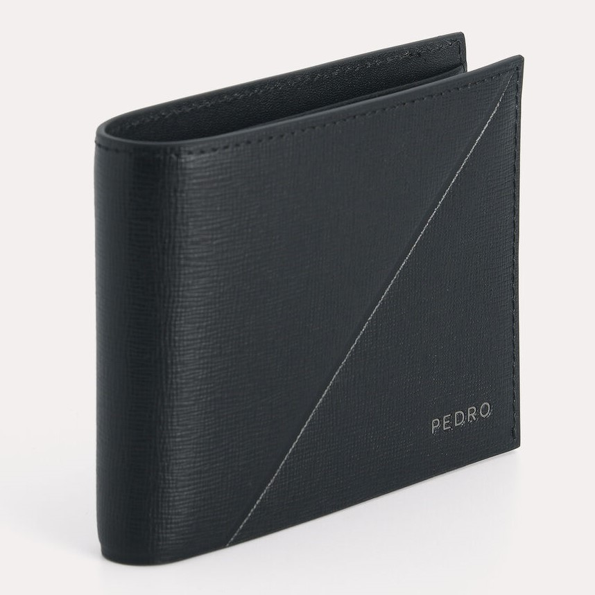 VÍ PEDRO TEXTURED LEATHER BI-FOLD WALLET WITH INSERT 7