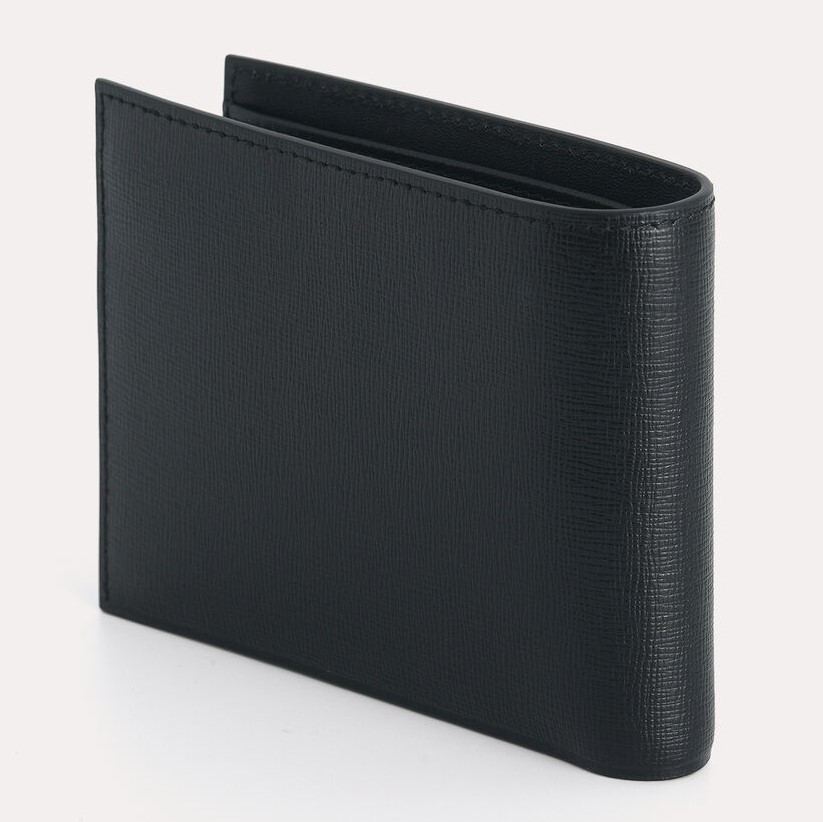 VÍ PEDRO TEXTURED LEATHER BI-FOLD WALLET WITH INSERT 9