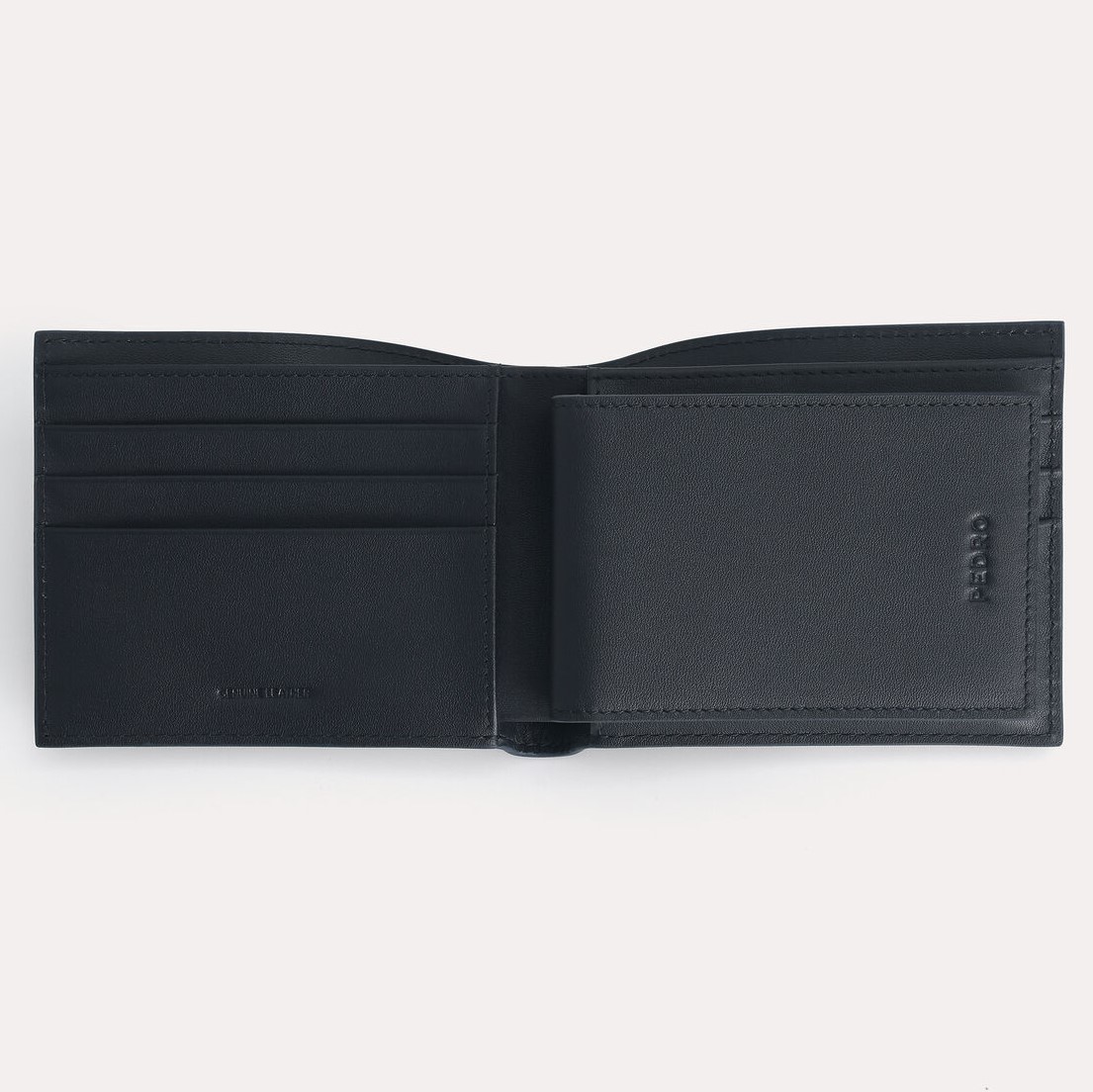 VÍ PEDRO TEXTURED LEATHER BI-FOLD WALLET WITH INSERT 6