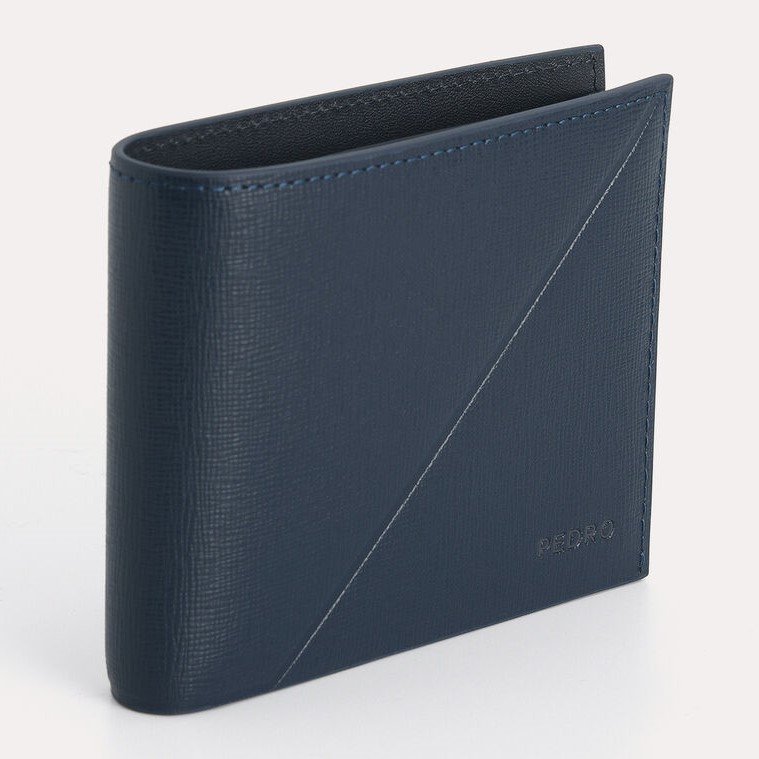 VÍ PEDRO TEXTURED LEATHER BI-FOLD WALLET WITH INSERT 10
