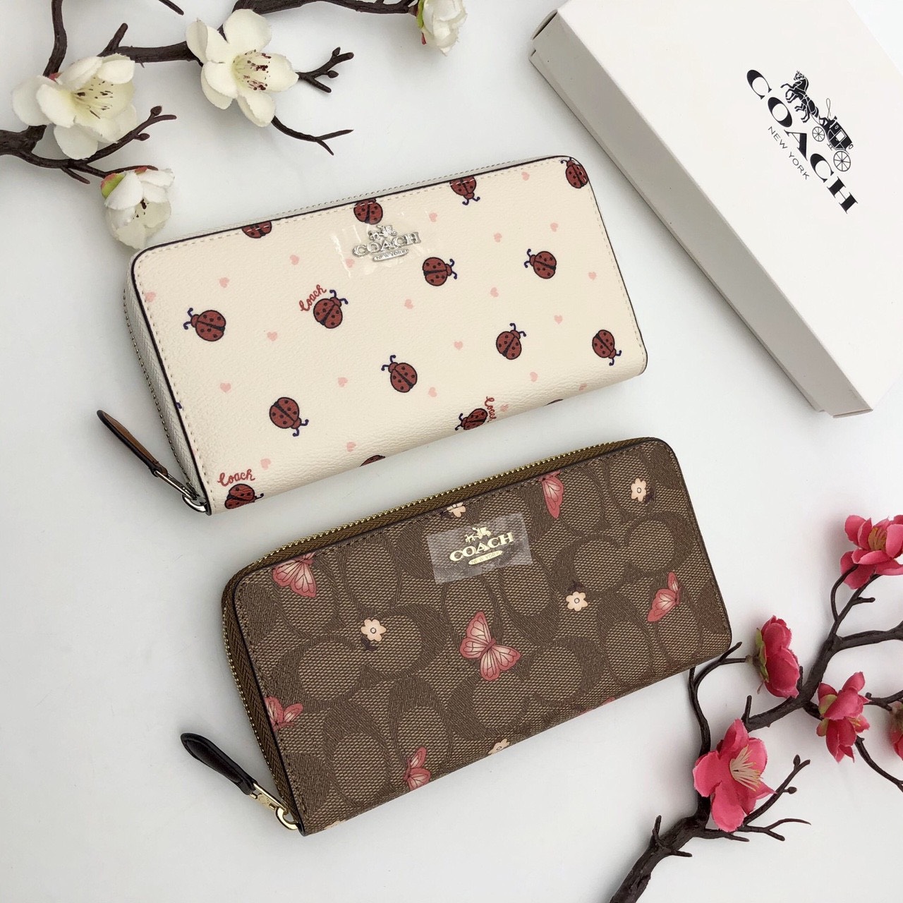 VÍ NỮ DÀI COACH CÁNH BƯỚM | COACH NEW YORK WALLET 3