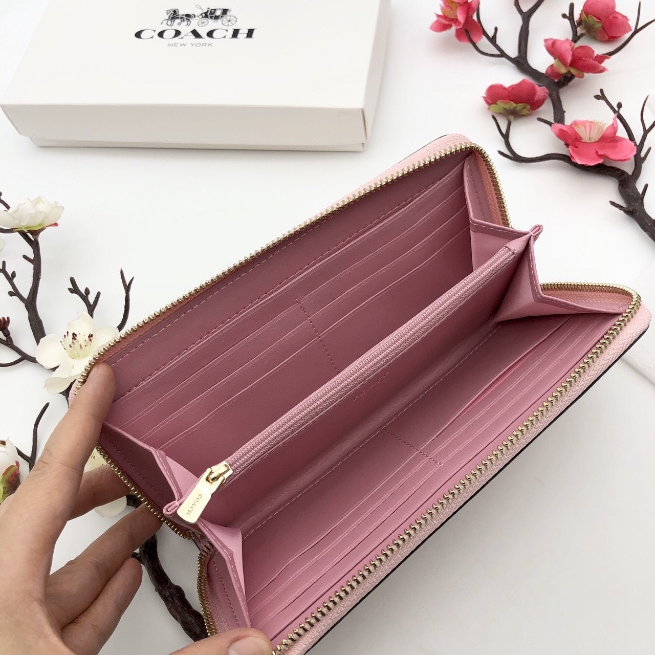 VÍ NỮ DÀI COACH CÁNH BƯỚM | COACH NEW YORK WALLET 7