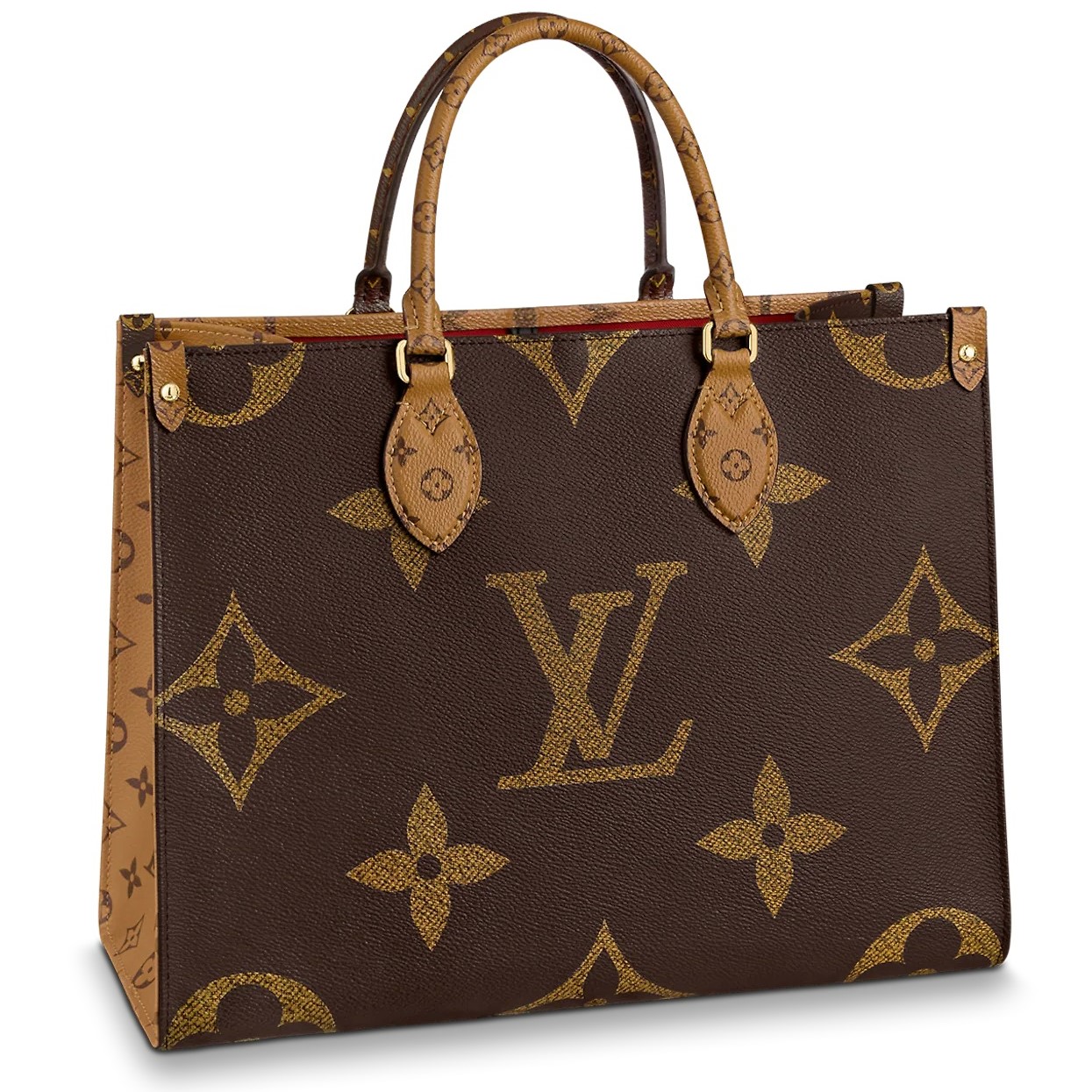 Túi nữ màu nâu Louis Vuitton LV Tote Onthego MM Monogram Canvas