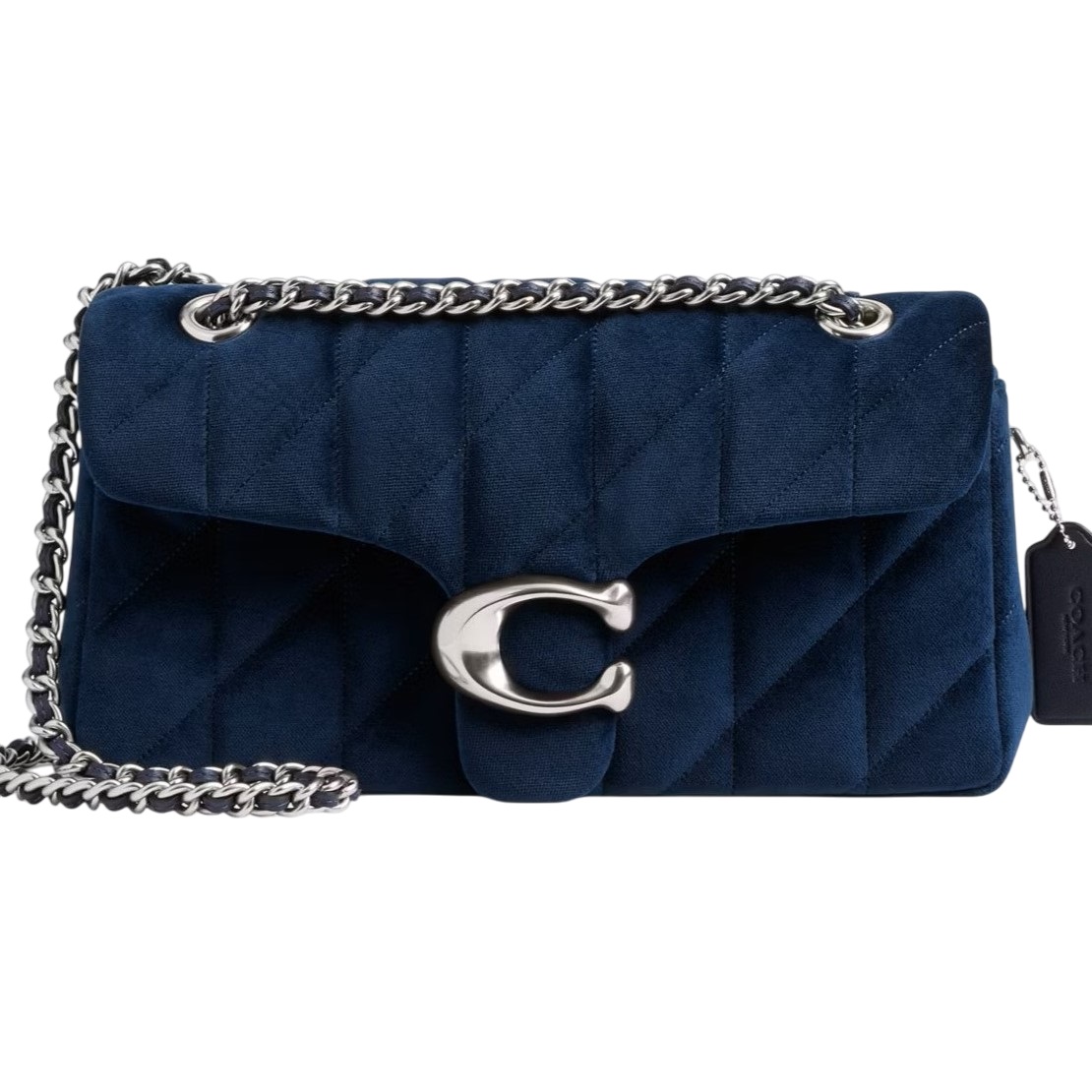 Túi đeo chéo Coach Tabby Shoulder Bag 26 With Quilting Blue CW607 3