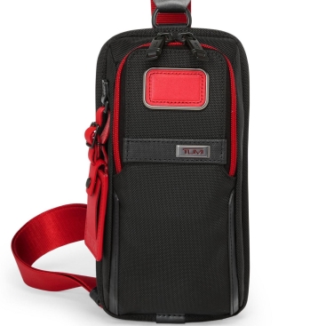 Túi đeo chéo nam Tumi Alpha Compact Sling Ballistic Nylon Black Red