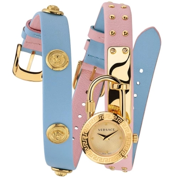 Đồng hồ limited nữ vòng cổ Versace Medusa Lock Icon Leather Watch