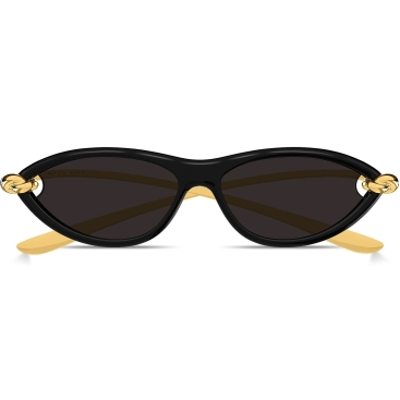Mắt kính Bottega Veneta Retro Narrow Cat Eye Sunglasses BV1390S 001