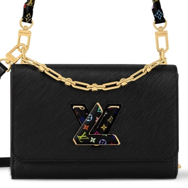 Túi xách Louis Vuitton LV x TM Twist MM Slim Black
