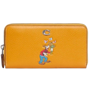 Ví dài Coach Accordion Zip Wallet in Regenerative Leather Goofy CH498