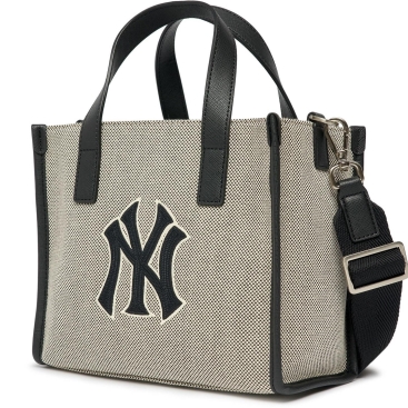 Túi đeo chéo MLB NY Basic Big Logo Canvas Small Tote Bag New York Yankees Black
