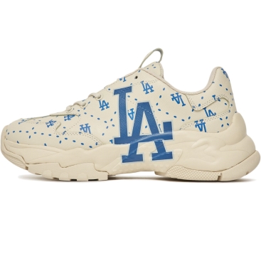 Giày sneaker MLB LA Big Ball Chunky Saffiano Diamond Monogram LA Dodgers 3ASHMS13N-07IVS