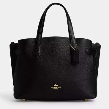 Túi xách nữ Coach Hanna Carryall Refined Pebble Leather And Snake Embossed Leather CH187