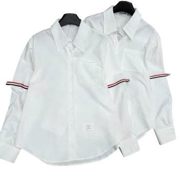 Áo sơ mi trắng thời trang tay dài Thom Browne
