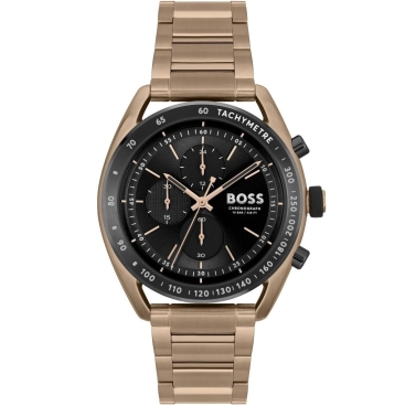 Đồng hồ đeo tay dây kim loại Hugo Boss Centre Court Bronze Stainless Strap Bracelet Watch 1514027