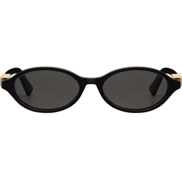 Mắt kính đen DiorTreasure R1I Black Oval Sunglasses