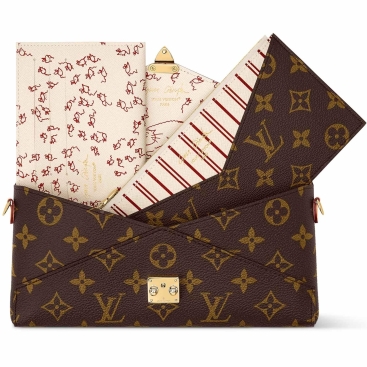 Túi nâu Louis Vuitton Travels With Grace Coddington Kirigami Organizer On Chain