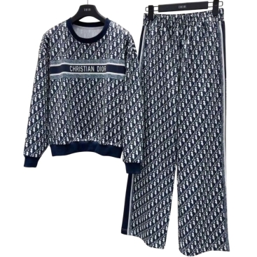 Combo áo quần dài họa tiết hãng Dior
