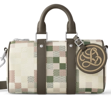 Túi đeo chéo Louis Vuitton Keepall Bandoulière 25 Khaki Damoflage Canvas