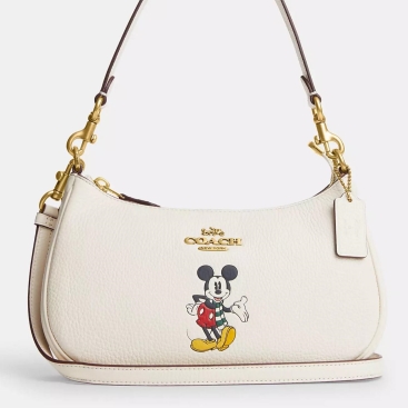 Túi Coach đeo chéo Disney X Coach Teri Shoulder Bag With Brass Chalk Multi Mickey Mouse CM859