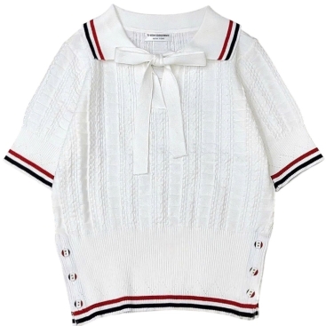 Áo len Thom Browne nữ cổ nơ