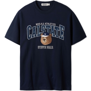 Áo Thun unisex WHOAU Steve Campus Patch WHRPE2492U