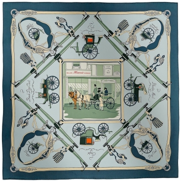 Khăn lụa vuông Hermes Palonniers Scarf