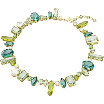 Dây chuyền thời trang Swarovski Gema Necklace Mixed Cuts Green Crystals Gold-tone Plated 5657388