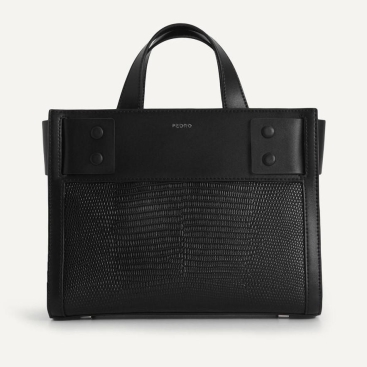 Túi công sở Pedro Lizard-Effect Leather Top Handle Bag