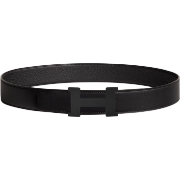 Thắt lưng nam khóa đen Hermes Constance Belt Buckle Reversible Leather Strap Noir 38 mm
