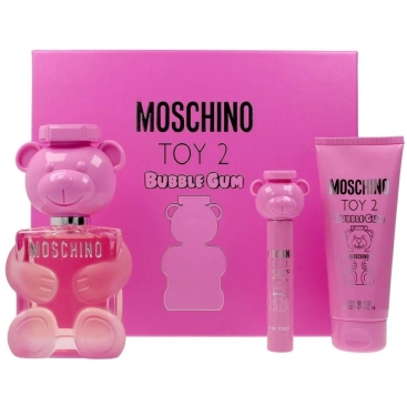 Set nước hoa nữ gấu hồng 3 món Moschino Toy 2 Bubble Gum edt