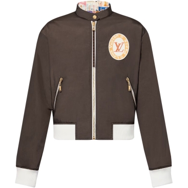 Áo khoác nữ LV Louis Vuitton Reversible Bomber Jacket with Travel Patches