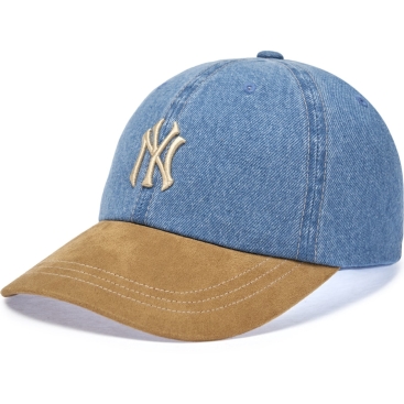 Nón kết bóng chày MLB New York Yankees Denim Suede Touch Unstructured Ball Cap 3ACPB125N-50BGS