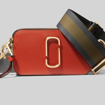 Túi đeo chéo nữ Marc Jacobs màu cam mới nhất The Snapshot Small Camera Crossbody Bag In Peach Blossom Multi
