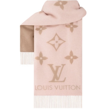 Khăn Quàng hồng Louis Vuitton Reykjavik Scarf Beige Rose